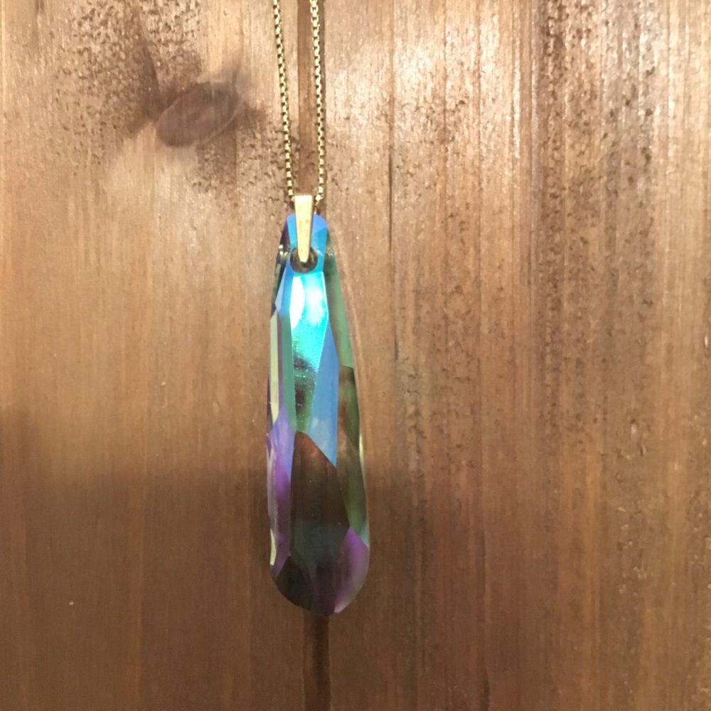 Retired Alex and Ani Crystal Infusion necklace.